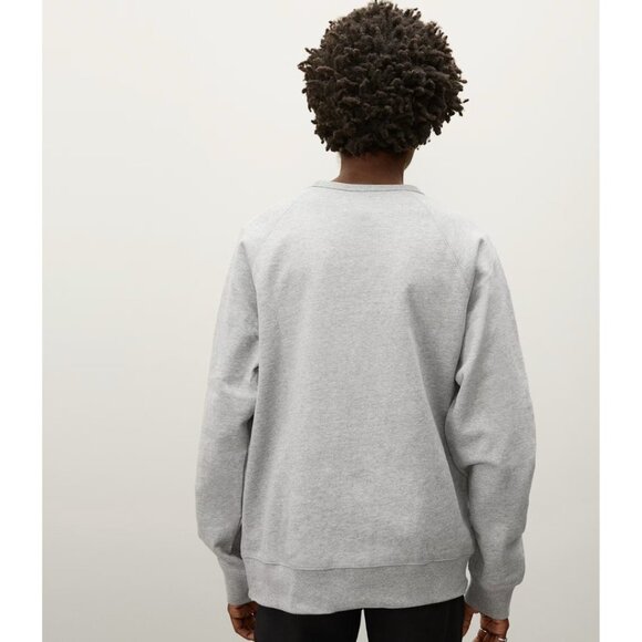 Everlane 100% Human Typography Grey Crewneck Sweatshirt Size Medium - Picture 3 of 8